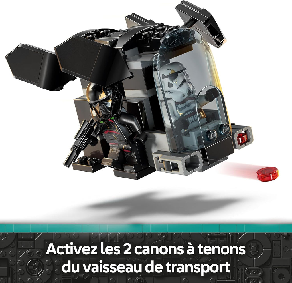 LEGO Star Wars 75412 Ahsoka Pack de Combat Death Troopers Contre Night Troopers - Jeu de Construction avec Transporteur & 4 Minifigurines avec Blasters - Cadeau Collector pour Garçon dès 6 Ans & Fans