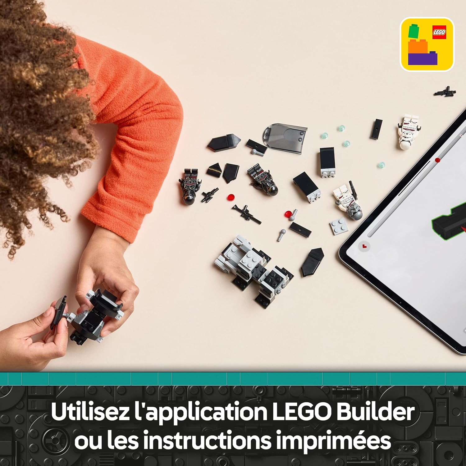 LEGO Star Wars 75412 Ahsoka Pack de Combat Death Troopers Contre Night Troopers - Jeu de Construction avec Transporteur & 4 Minifigurines avec Blasters - Cadeau Collector pour Garçon dès 6 Ans & Fans