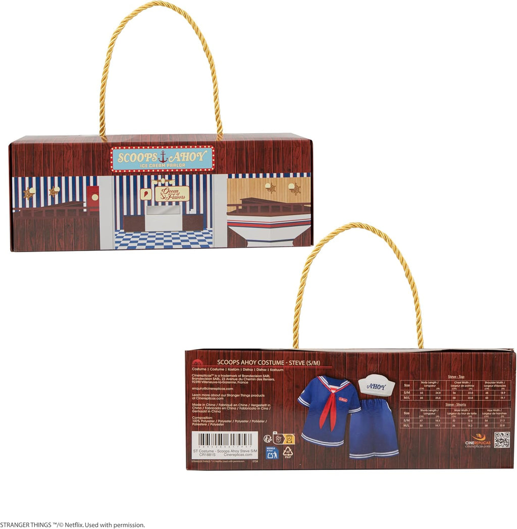 Cinereplicas Stranger Things - Costume Scoops Ahoy - Licence officielle