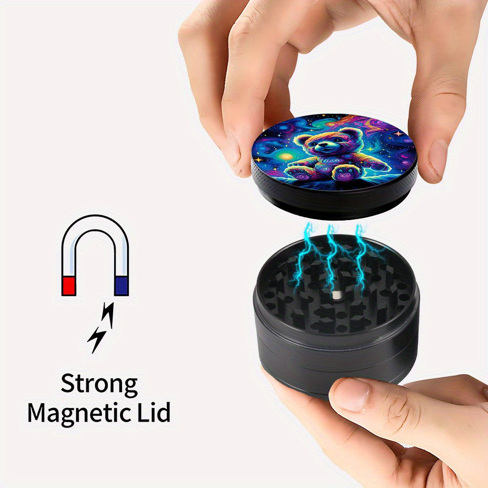 Grinder Ourson 4 Couches Zinc 50/63mm avec Pollen Trap by LSDLBoutique.ch