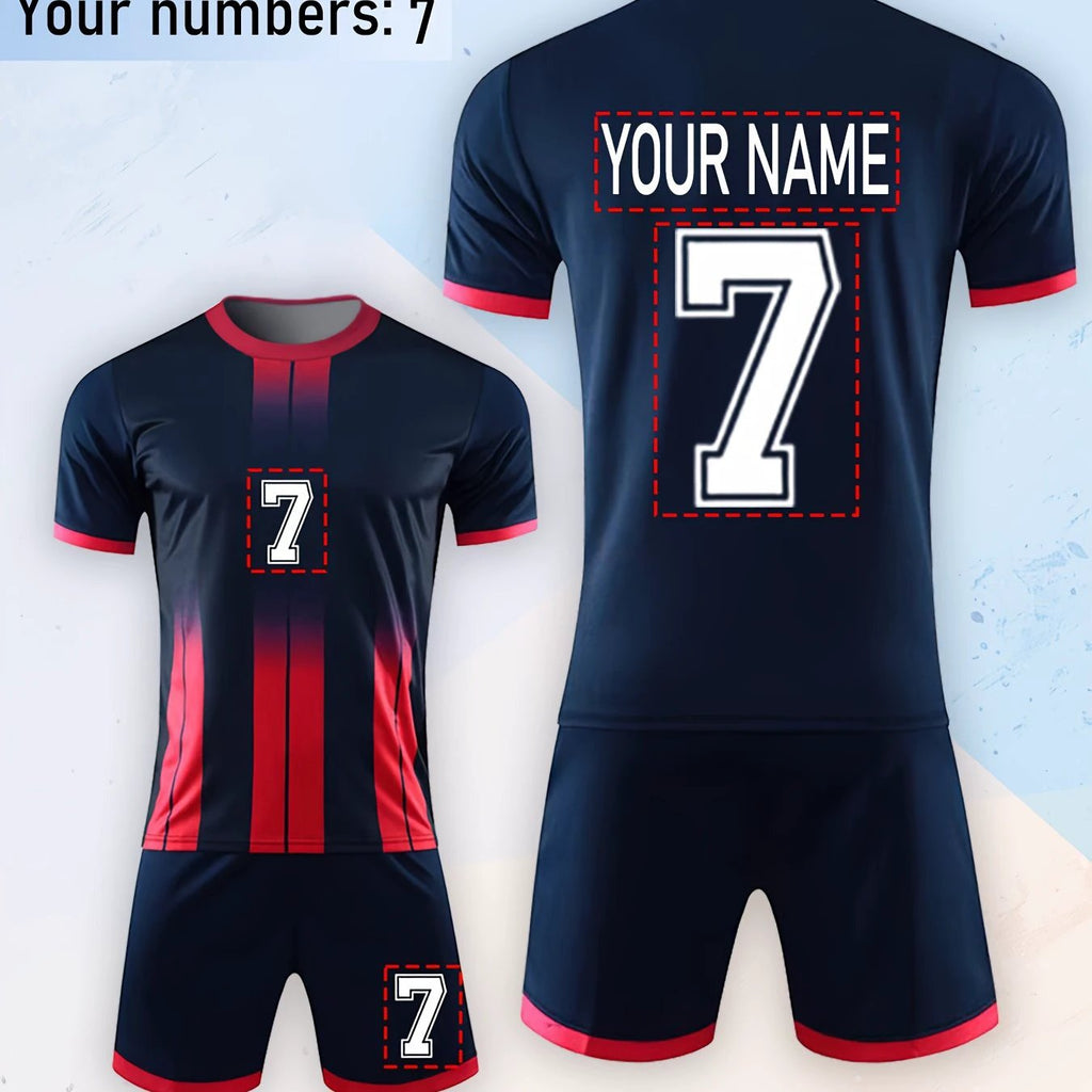 Maillot Football Séchage Rapide Numéros Noms