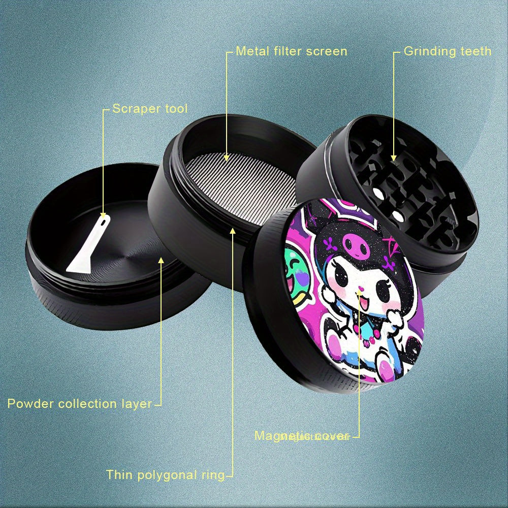 Grinder Kuromi 4 Couches Zinc 50/63mm Manuel by LSDLBoutique.ch