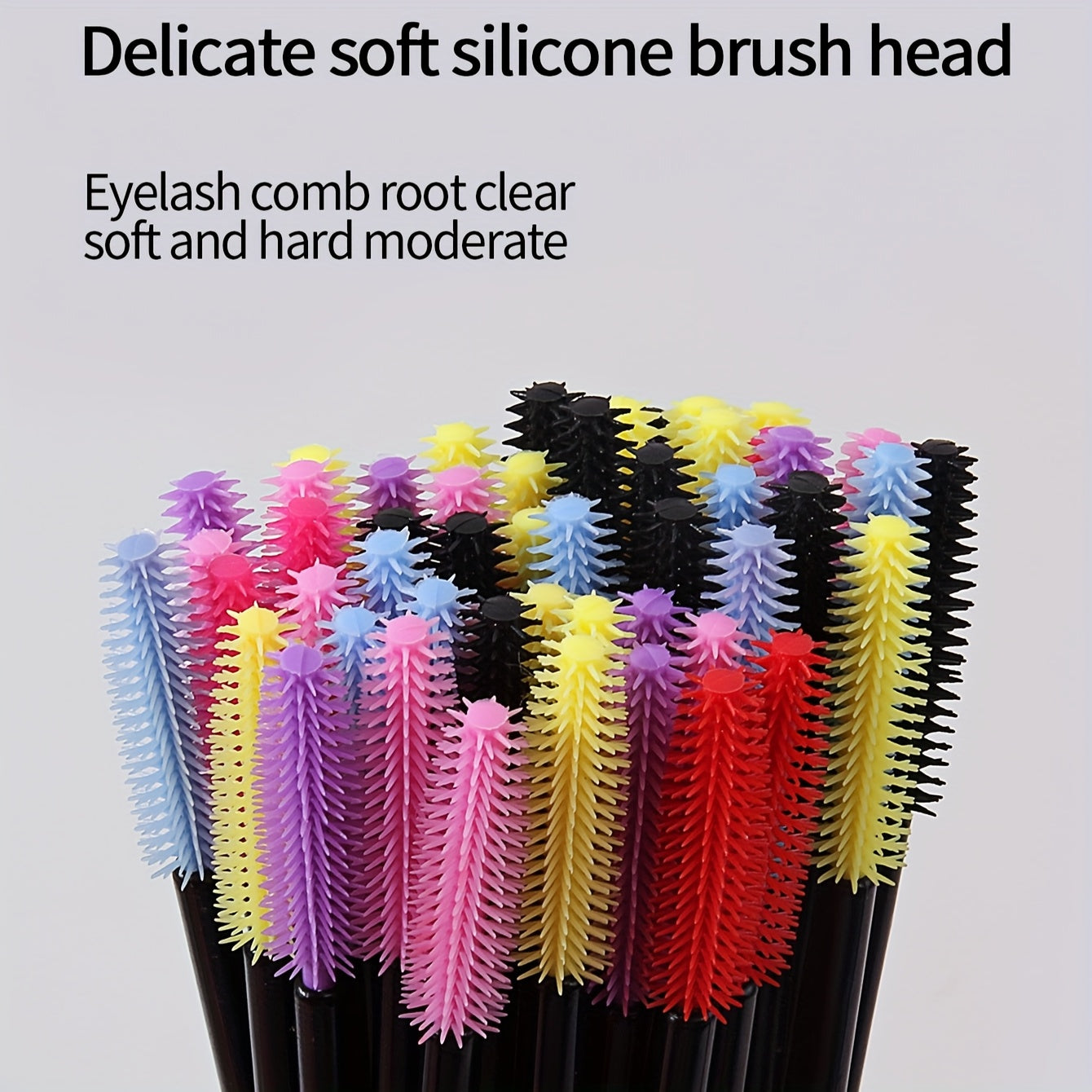 Lot De 49 Brosses Cils En Silicone Multicolores Jetables Pour Maquillage Démaquillage Professionnel by LSDLBoutique
