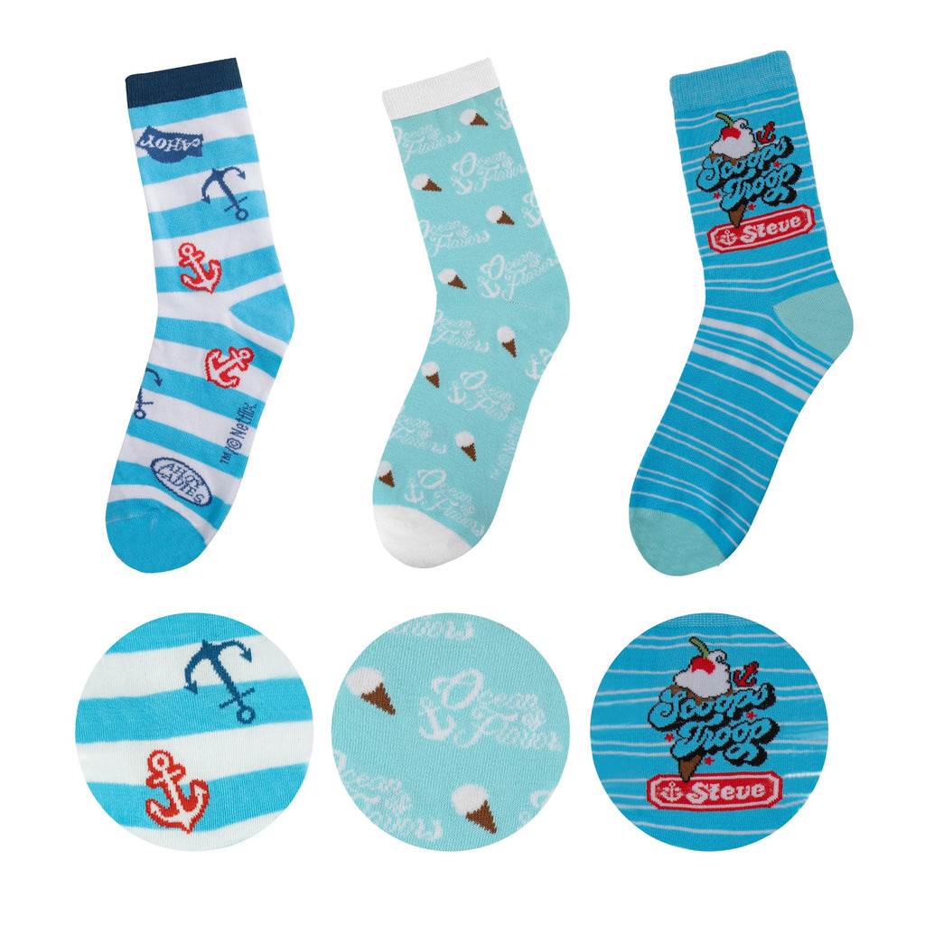 Cinereplicas Stranger Things - Set de 3 paires de chaussettes - Licence Officielle