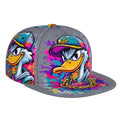 Casquette Snapback Graffiti Cartoon Canard Unisexe Légère Respirante Lavable en Machine by LSDLBoutique.ch