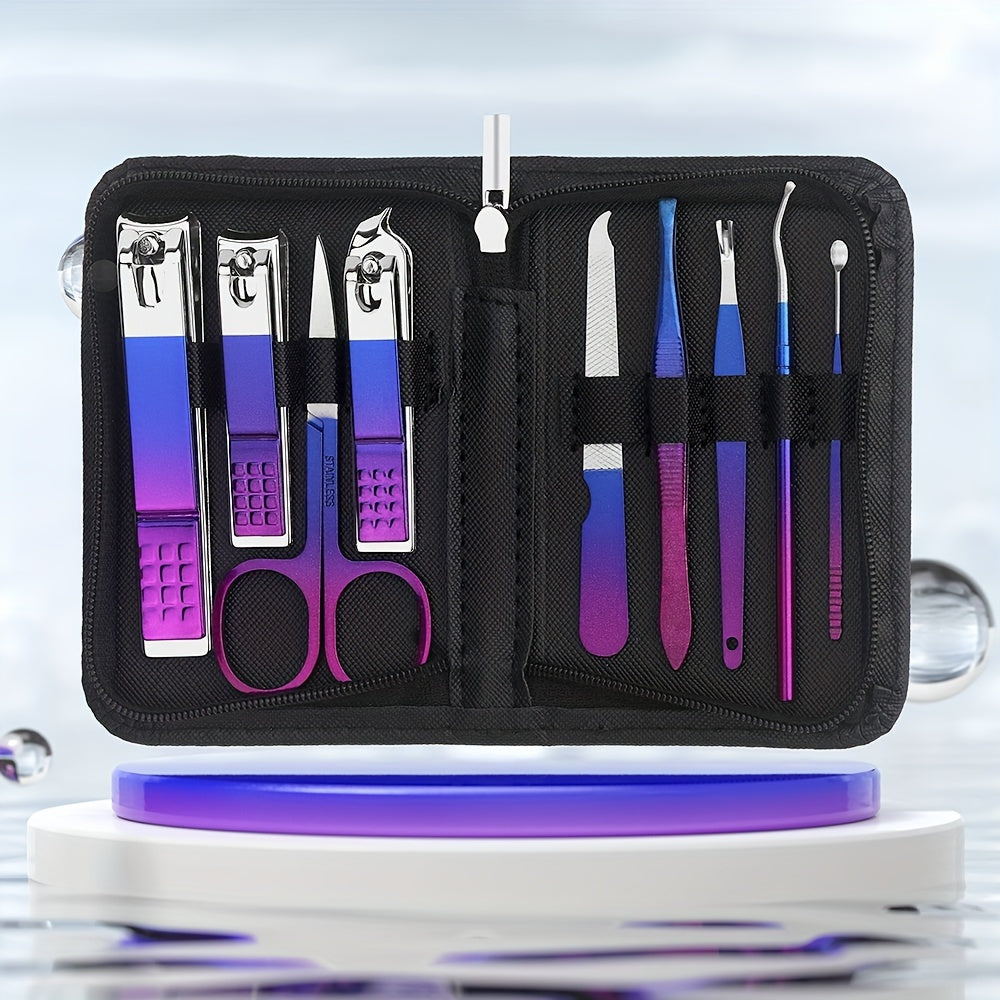 Set Manucure Pédicure Inox 6 9 26 Pièces Avec Étui Coupe-Ongles Professionnel Hygiène by LSDLBoutique.ch