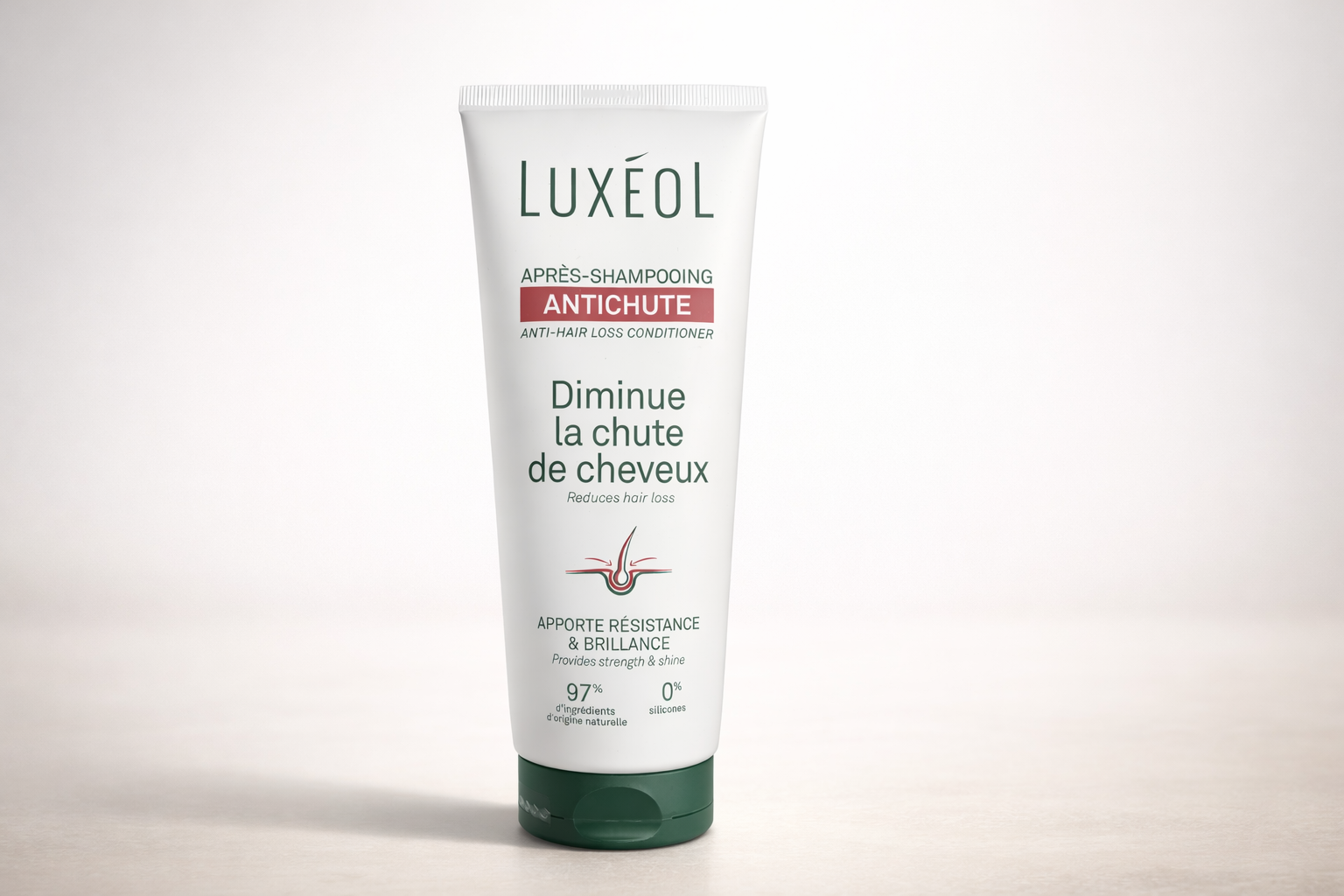 Anti-hair loss conditioner with keratin extract – Luxéol – 200 ml