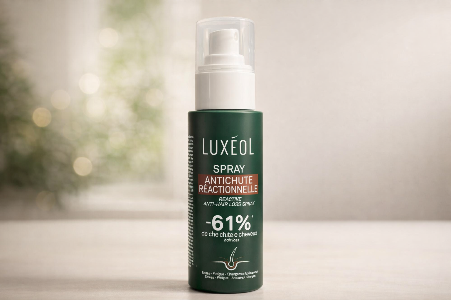 Spray anti-chute réactif – Soin fortifiant cheveux – Luxéol Reactive 100 ml