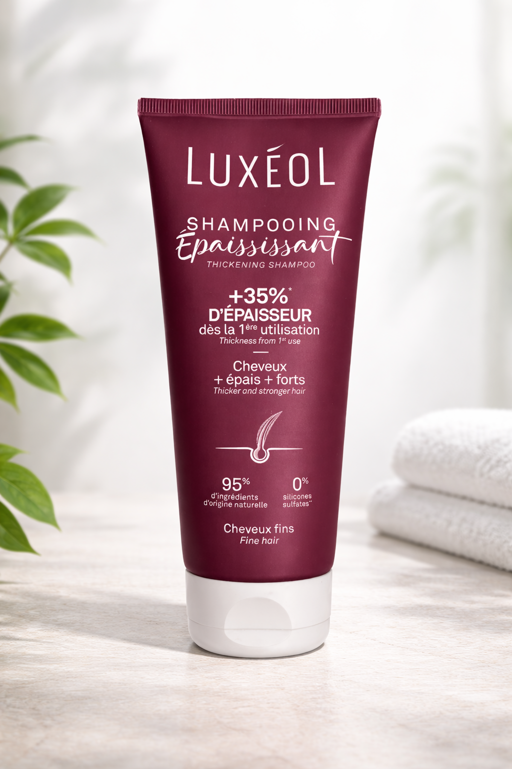 Thickening Shampoo for Fine Hair – Luxéol Thickening Shampoo – 200 ml