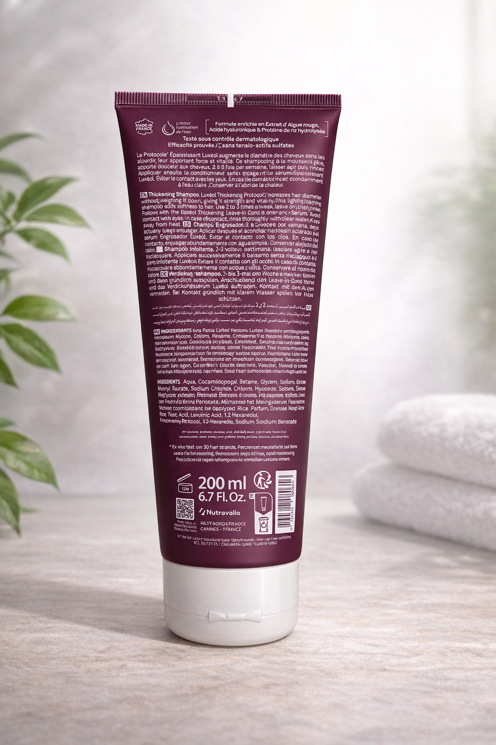 Thickening Shampoo for Fine Hair – Luxéol Thickening Shampoo – 200 ml