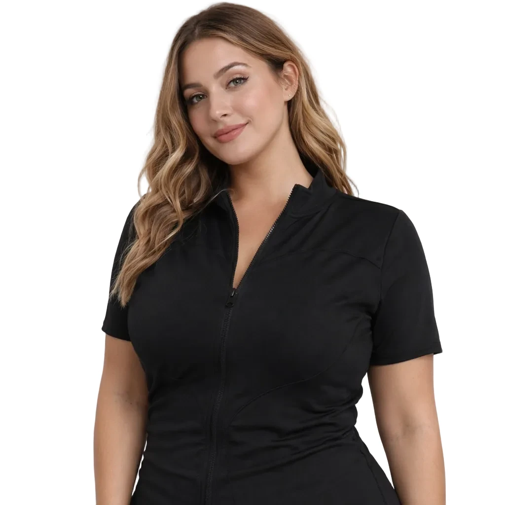 Haut Entraînement Zip Col Montant Séchage Rapide