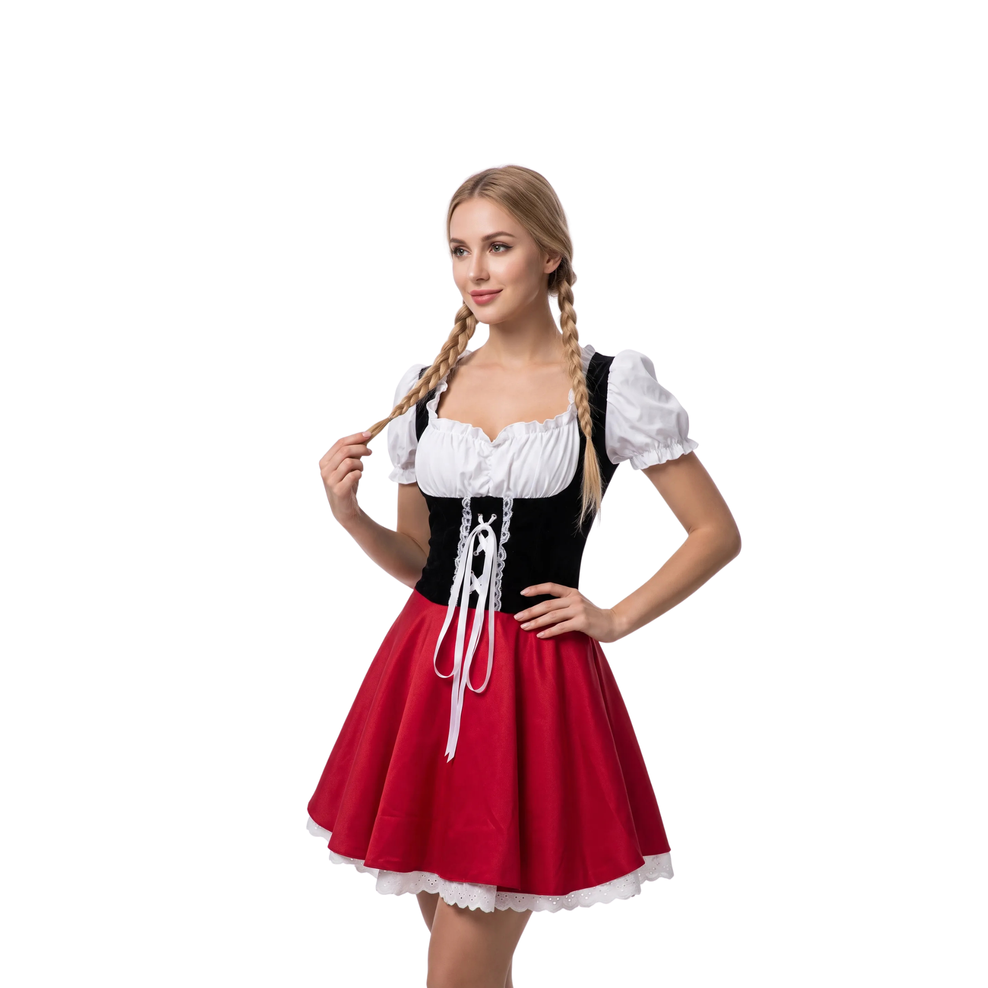 Costume Chaperon Rouge – Robe et cape cosplay femme conte de fées