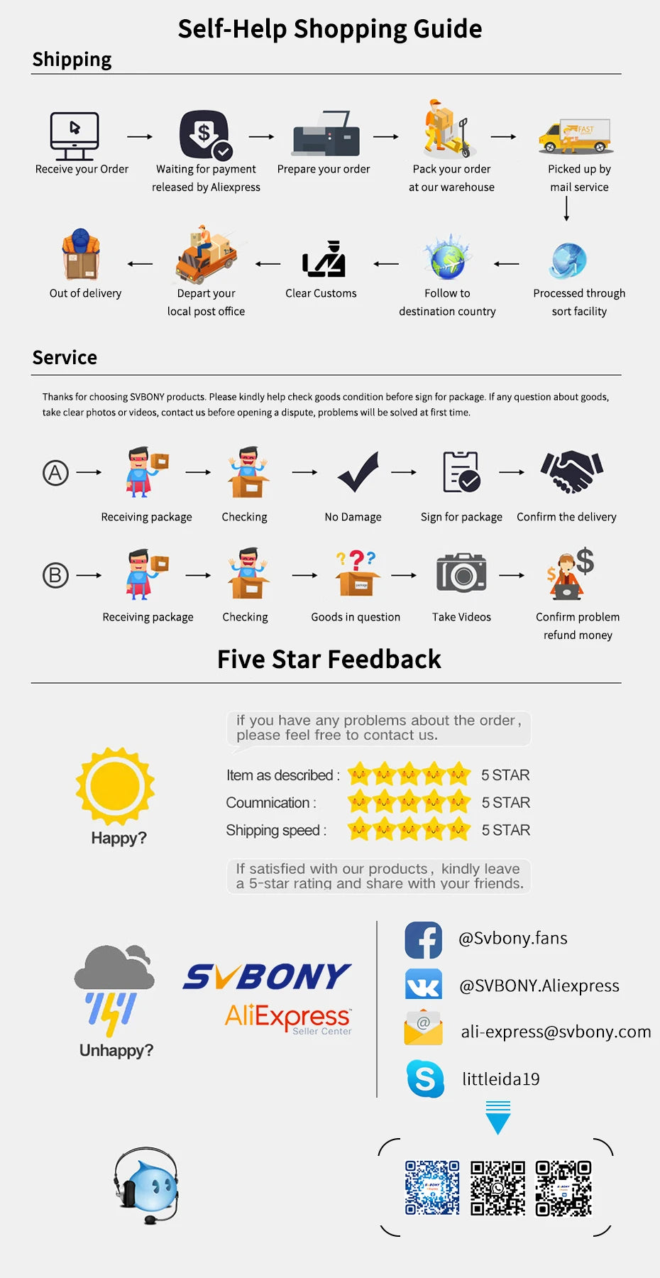 SVBONY Jumelles SV47 8x42 BAK4 FMC HD IPX7 Étanches