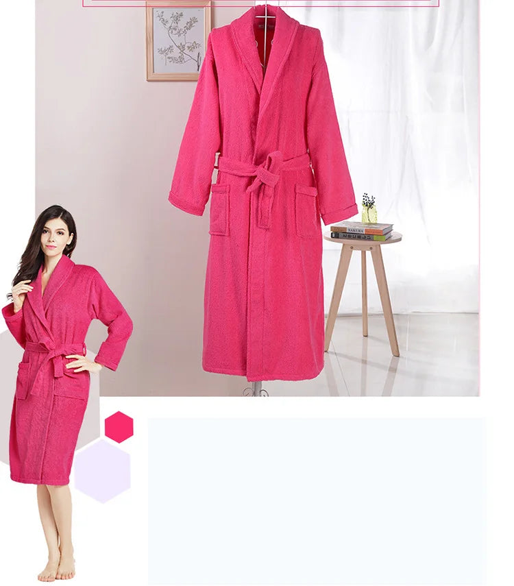 Robe de bain Unisexe Éponge Lavande