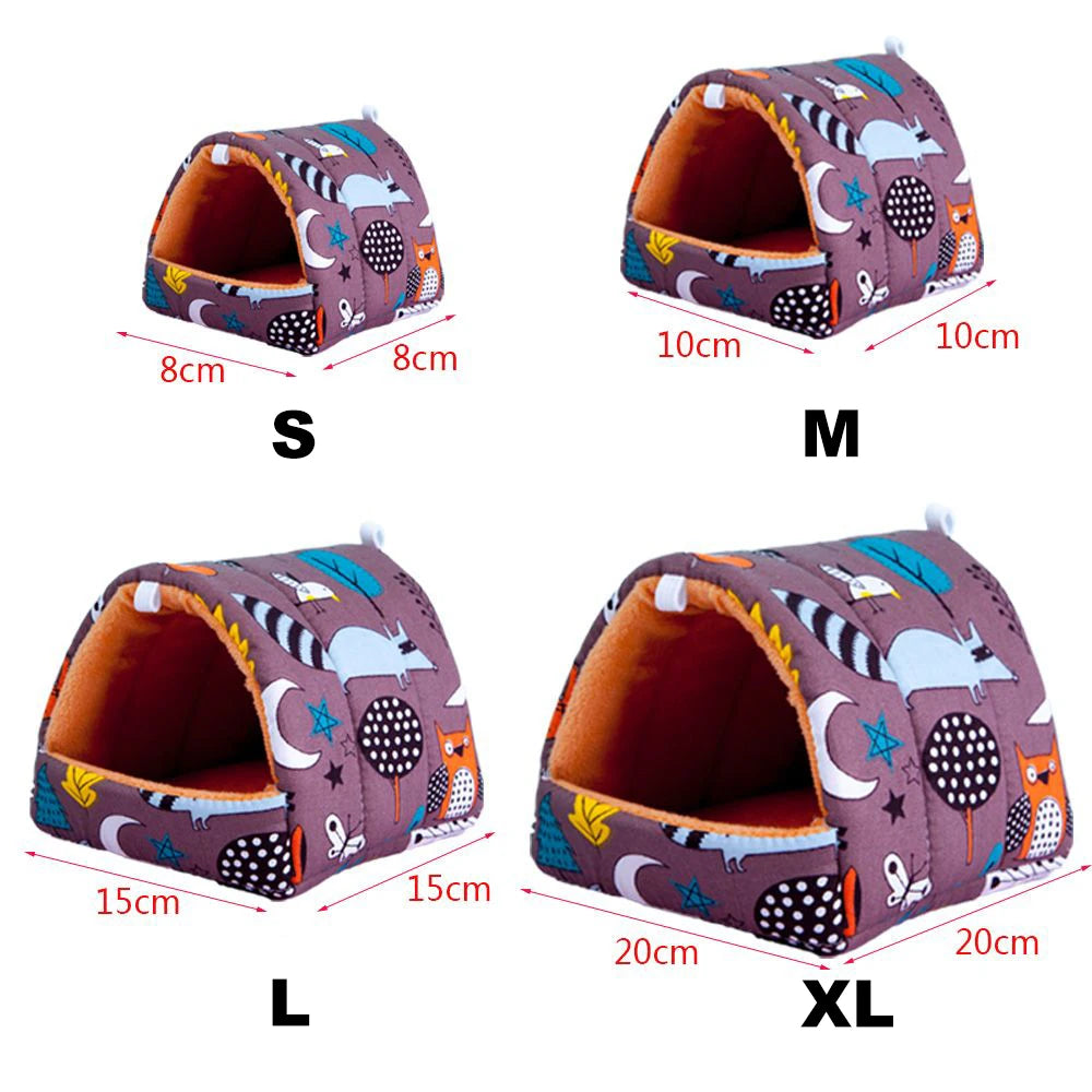 Lit De Couchage Dessin Animé Mignon Pour Lapin Souris Hamster Animal De Compagnie Maison Hivernale Chaude En Flanelle by LSDLBoutique.ch