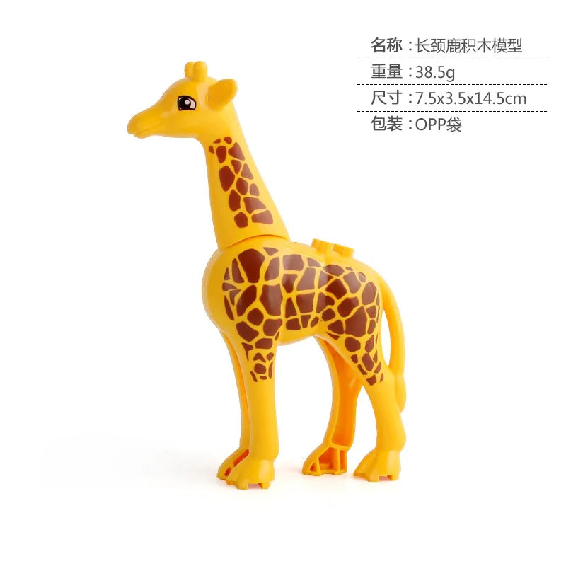 Blocs De Construction Animaux Crocodile Léopard Modèle Éducatif Briques Pour Enfants Jouets by LSDLBoutique.ch