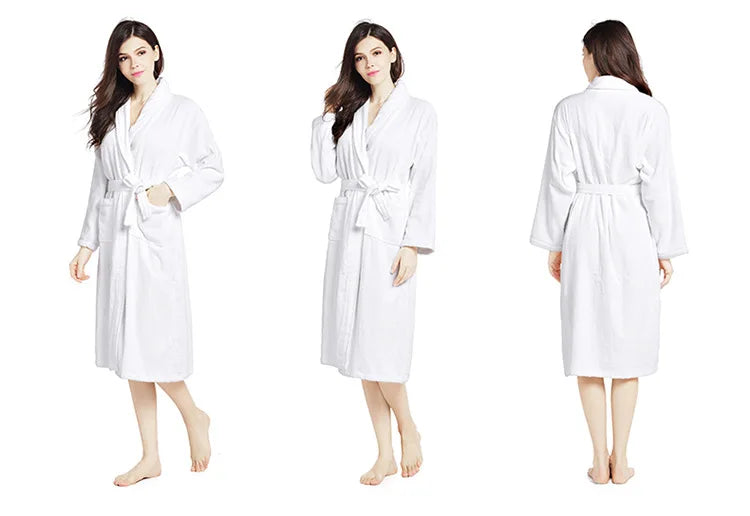 Robe de bain Unisexe Éponge Lavande