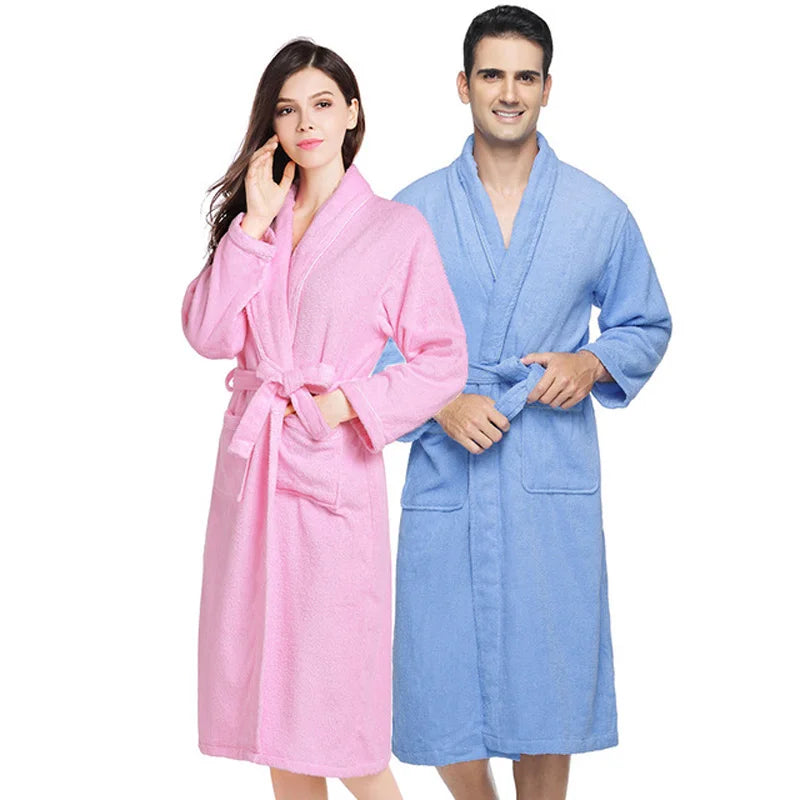 Robe de bain Unisexe Éponge Lavande