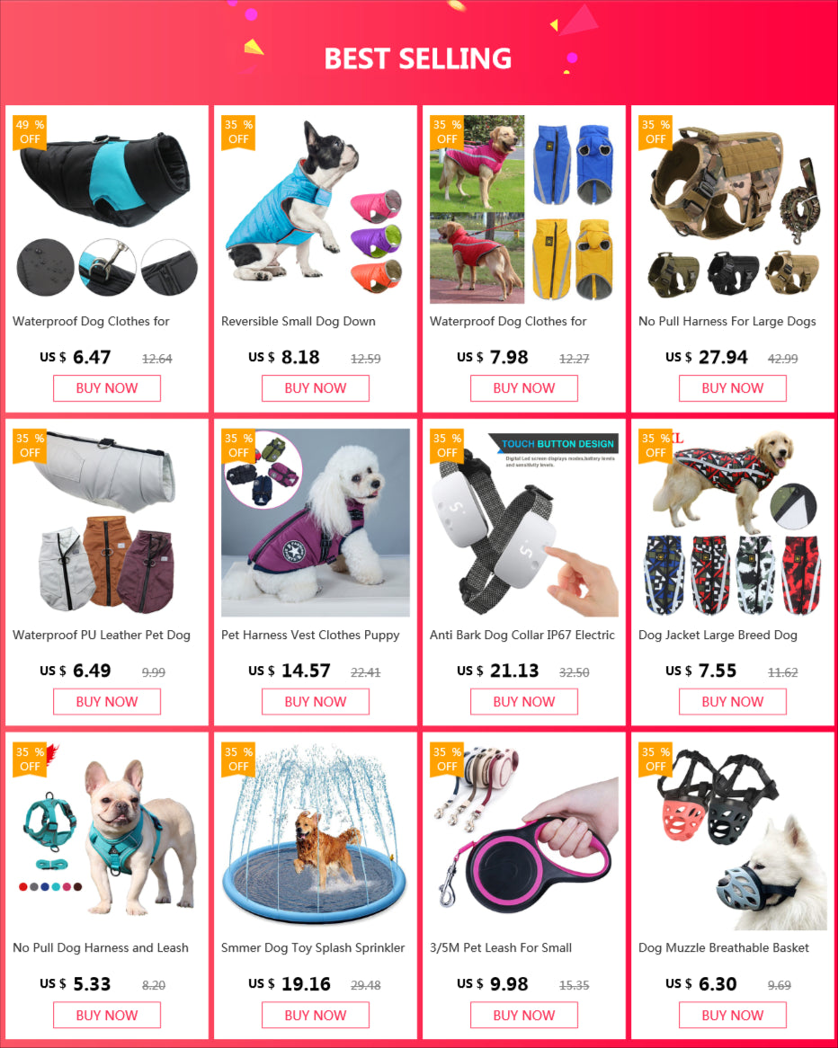 CDDMPET Veste Pour Chien Imperméable Chaude Grande Taille Harnais