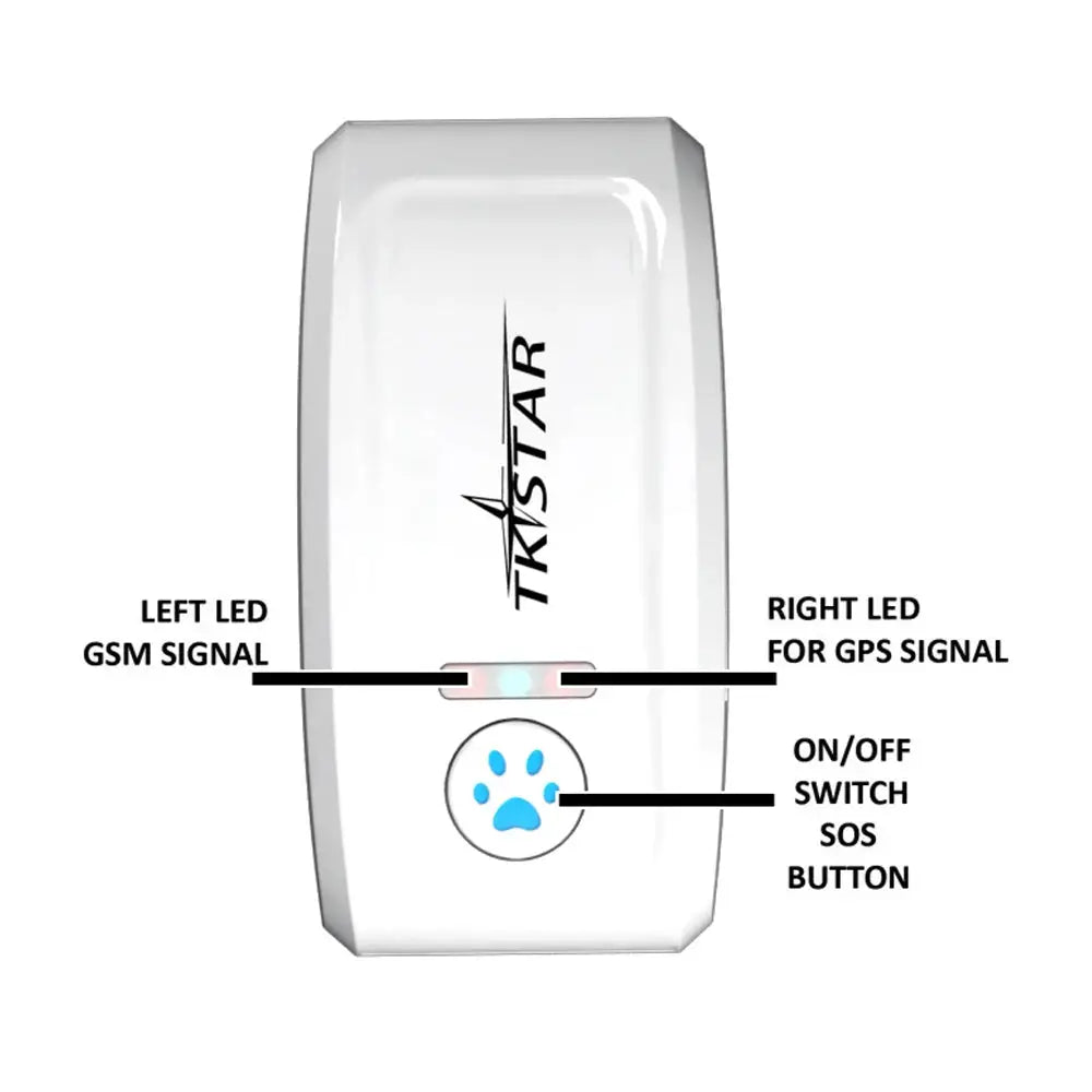 TKSTAR GPS tracker pour animaux – étanche IP67, collier GPS