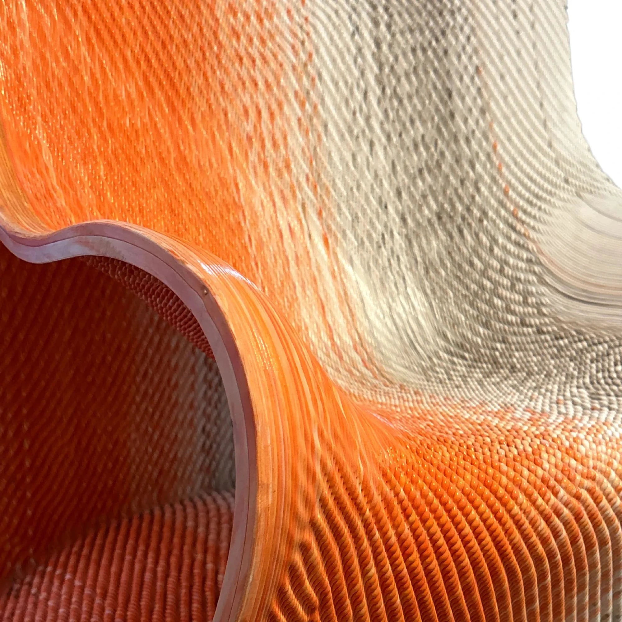 Fauteuil Design Élégance Kesk, monobloc orange, design contemporain