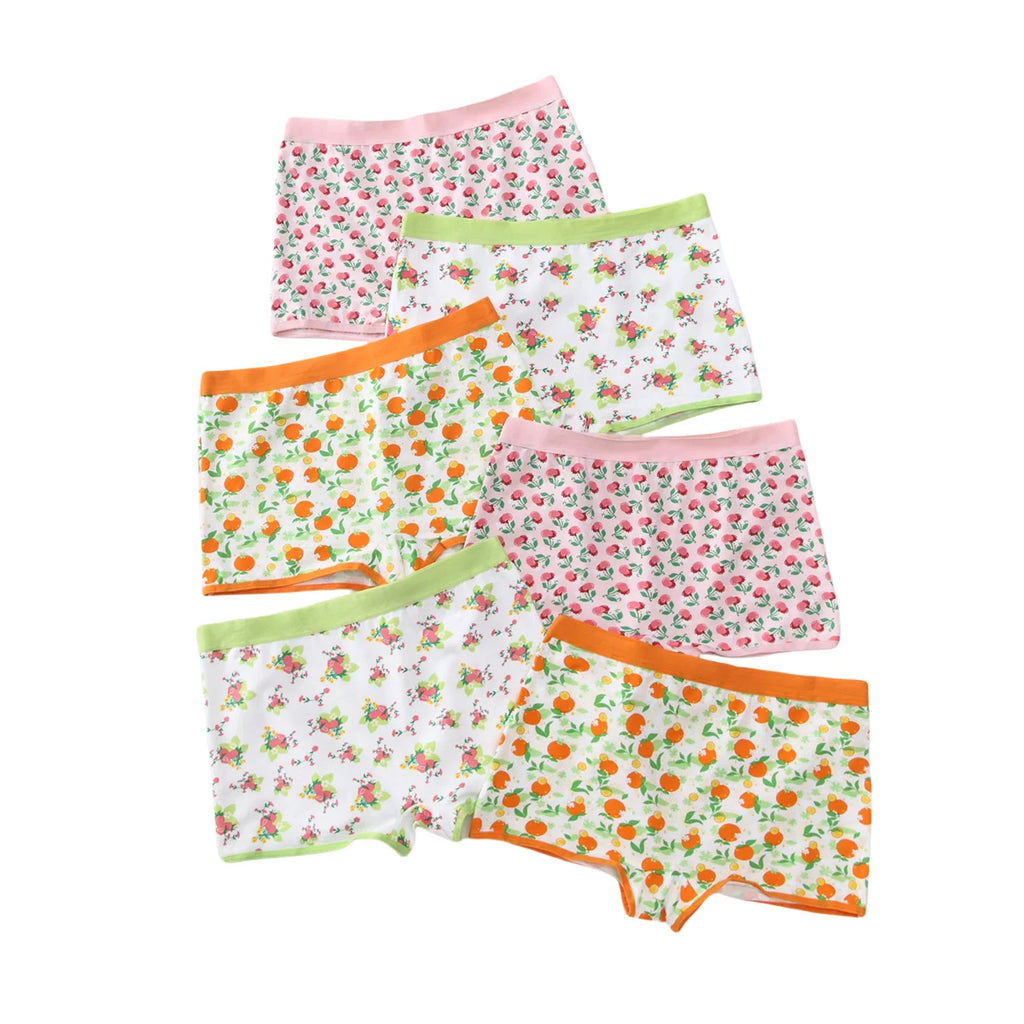 Boxers Coton Élasthanne Imprimé Fruits Fraises Oranges Cerises