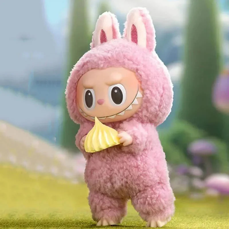 POP MART The Monsters Labubu Figurine Vinyle Marron Macaron