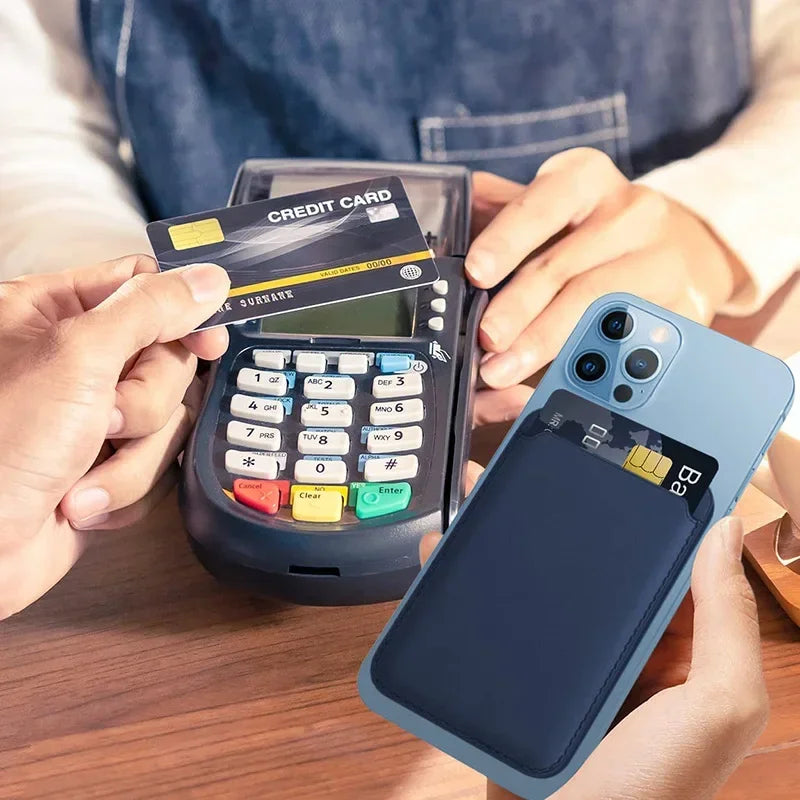 Étui Portefeuille Cuir Magnétique MagSafe Pour iPhone Pro Max