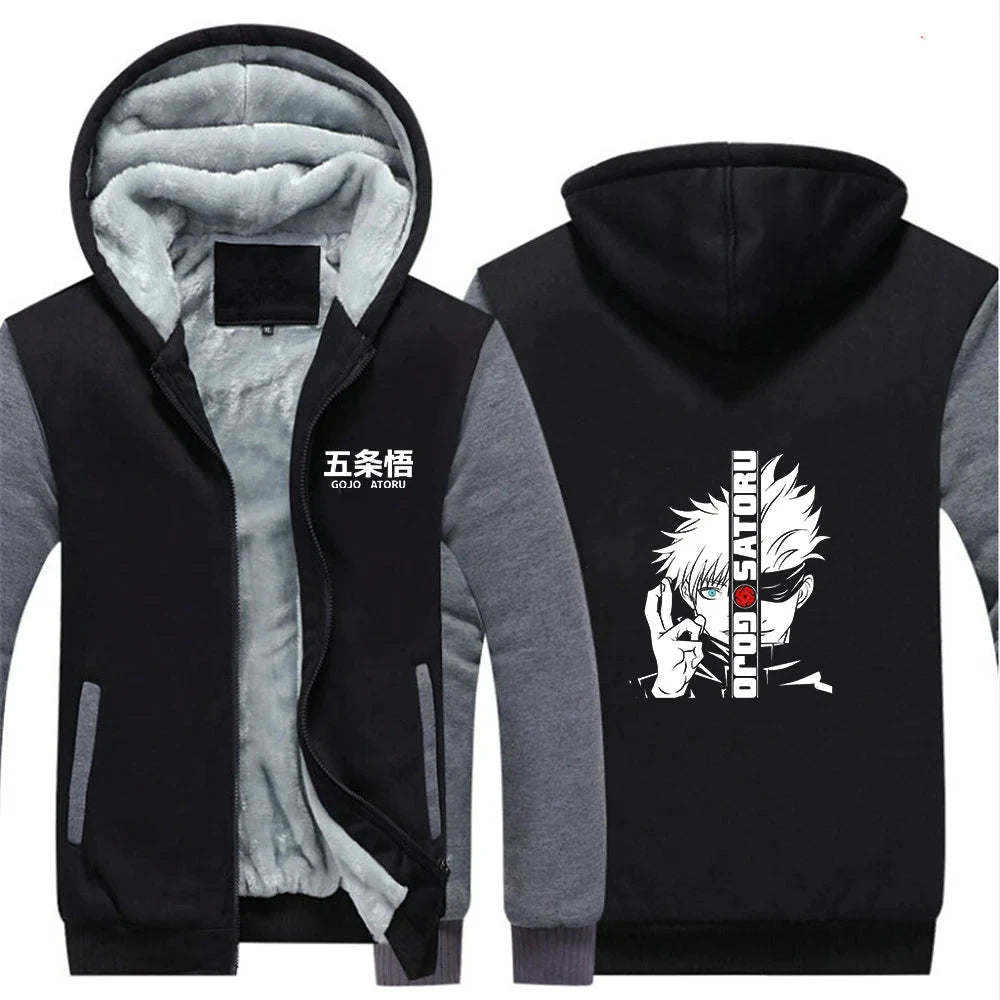 Veste À Capuche Patchwork Jujutsu Kaisen Gojo Satoru