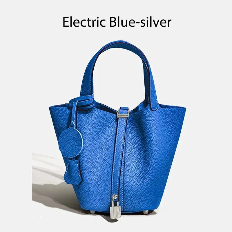 Sac à main seau en cuir véritable - Mendy - LSDLBoutique