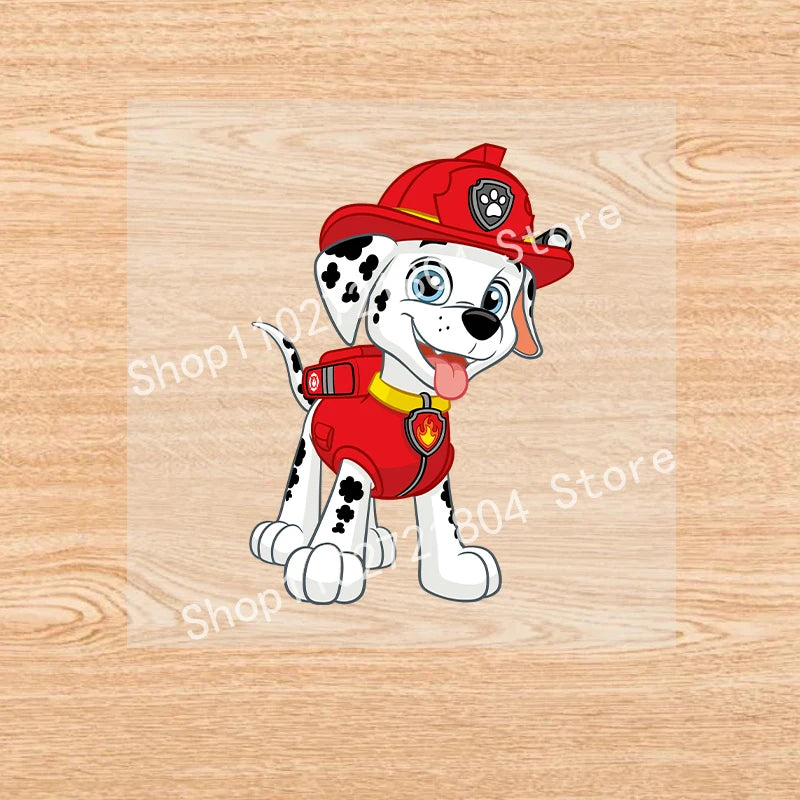 PAW Patrol-Autocollants de vêtements de dessin animé mignons, fer sur des patchs, autocollants de transfert de chaleur Anime Kawaii, cadeau de bricolage cool, fête de vacances by LSDLBoutique.ch