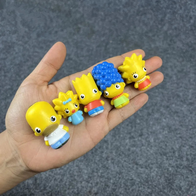 Simpsonas Bart Maggie Lisa Marge Zones er Figures, Décoration de gâteau de fête d'anniversaire, Figurines d'anime en PVC, Jouets pour enfants by LSDLBoutique.ch