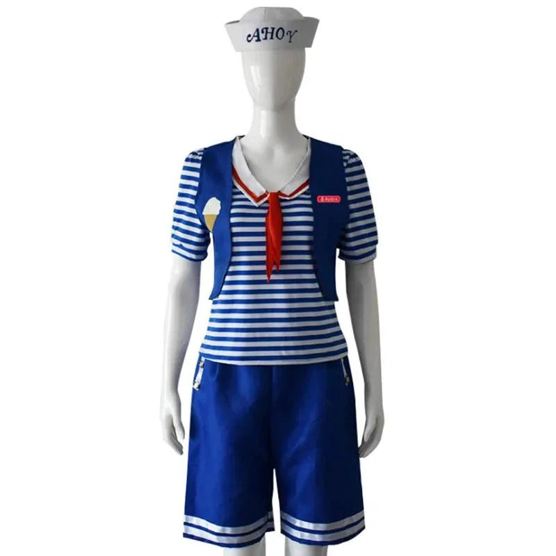 Cosplay Scoops Ahoy Robin Et Steve Harrington Costume Marin Bleu