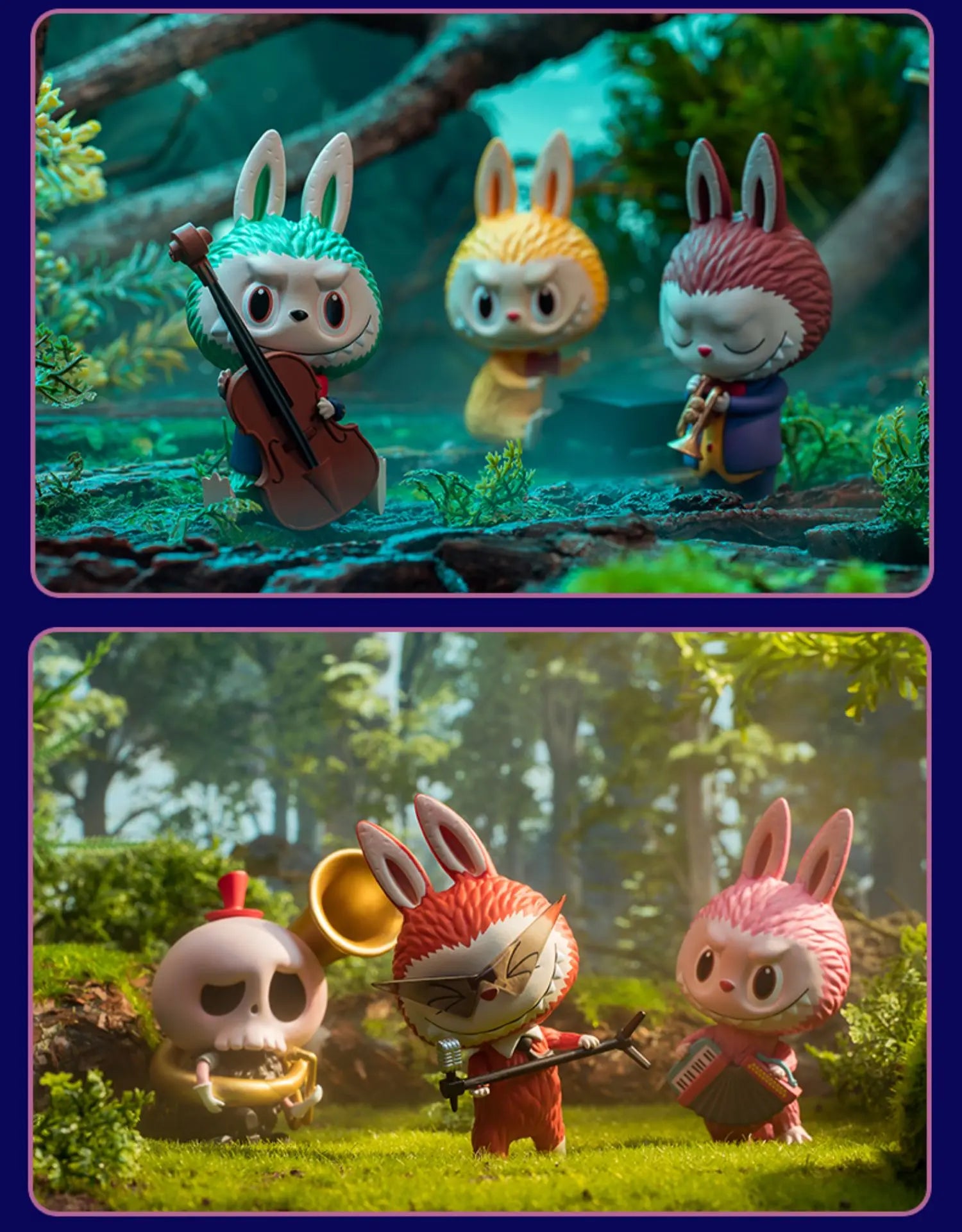 Pop Mart Labubu Forêt Concert Figurine PVC Collection