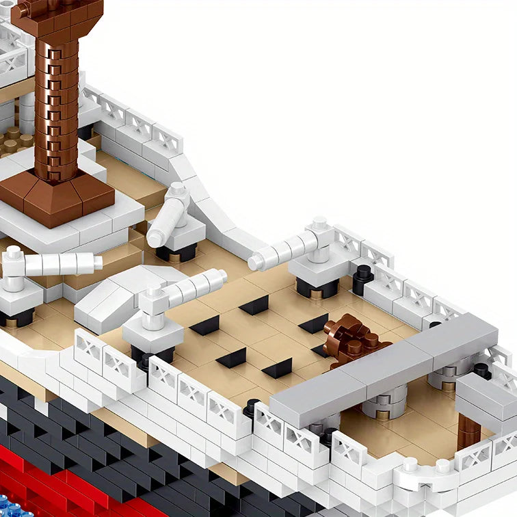 Kit Titanic Construction Pour Enfants Croisière Soleil 4404 Pièces Mini Briques Modèle Décoration Bureau Cadeau Noël by LSDLBoutique.ch