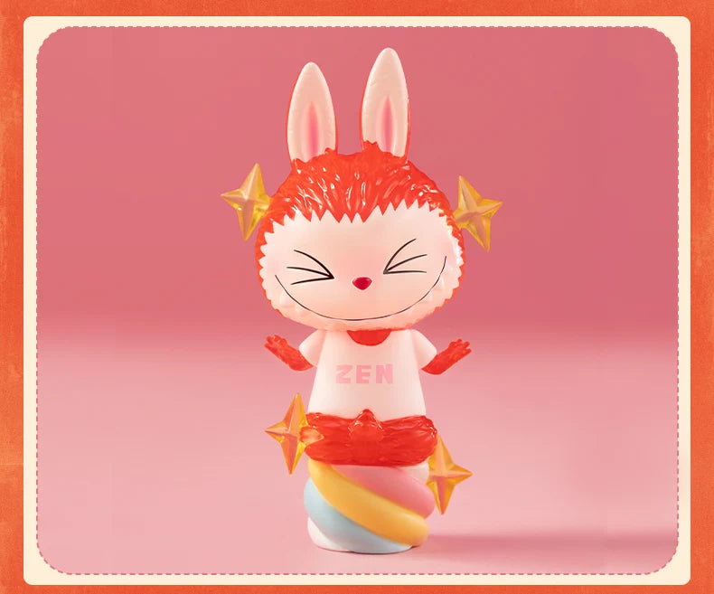 Pop Mart Labubu Figurine Monstres Bonbons PVC Rose Bleu