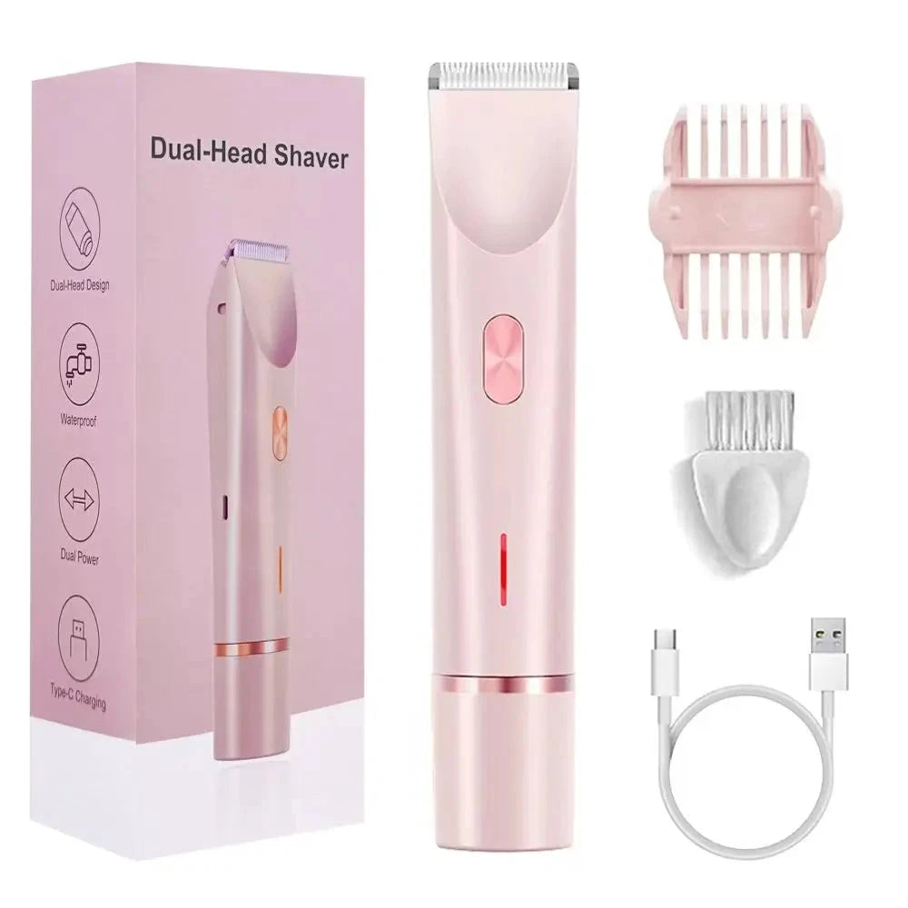 Futron Épilateur Électrique Mini Étanche Bikini Rose