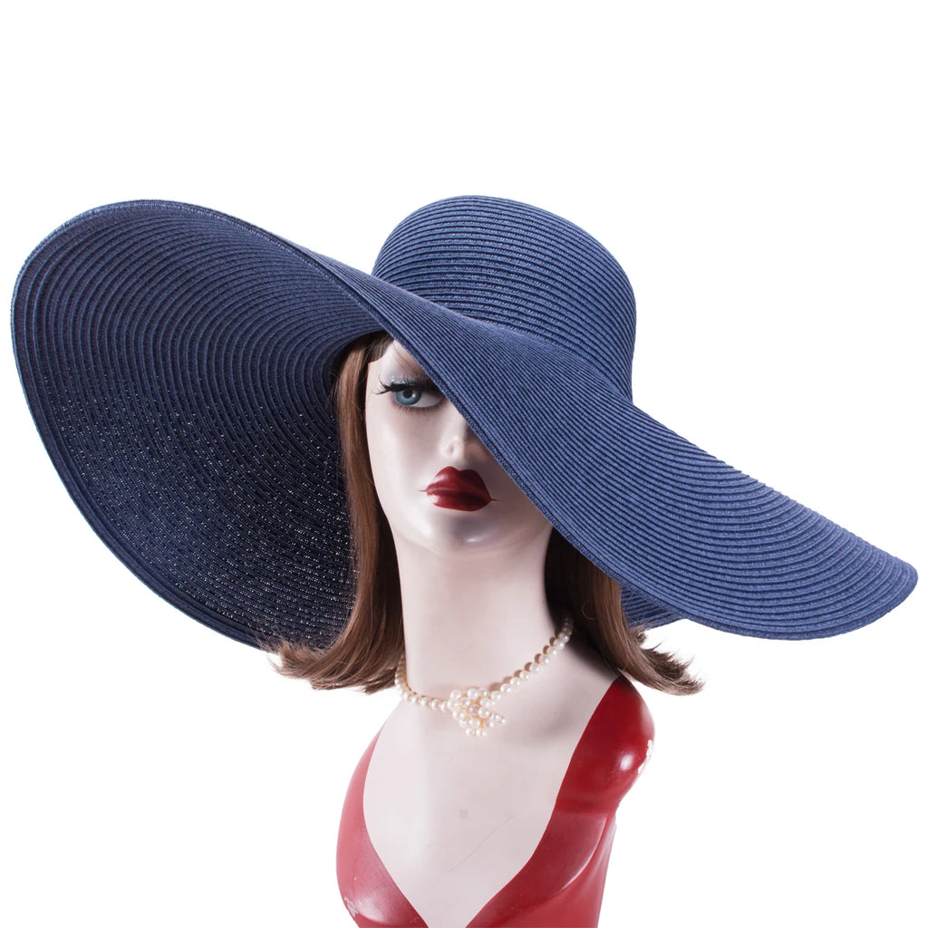 Chapeau de paille pliable à large bord – Lawliet A330