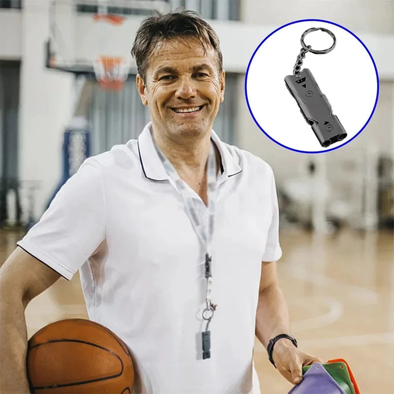 Sifflet De Survie Double Tube 180 Décibels Inox Étanche Léger Pour Randonnée Camping Urgence by LSDLBoutique