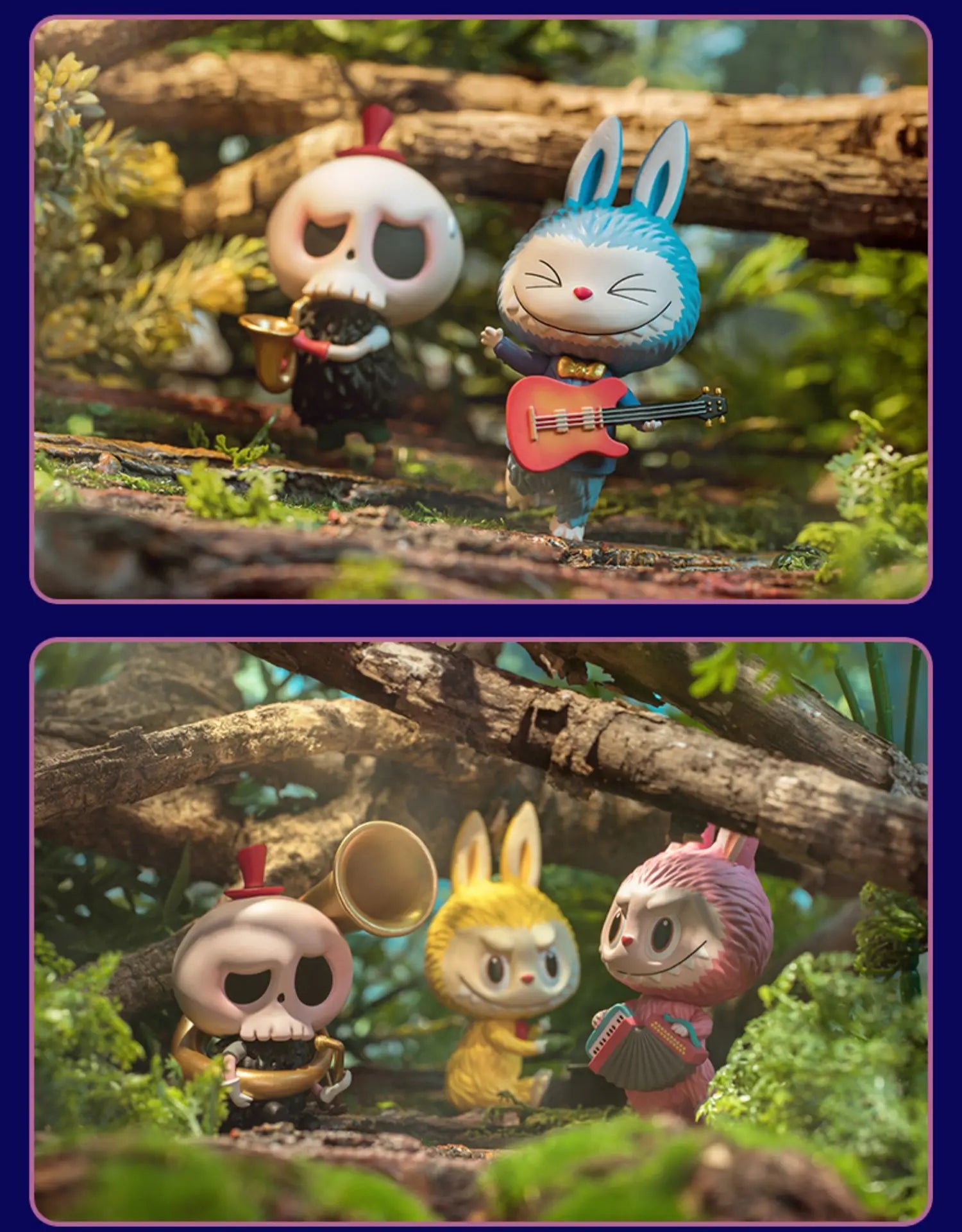 Pop Mart Labubu Forêt Concert Figurine PVC Collection