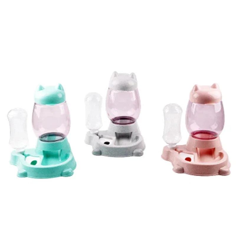 Distributeur Automatique Nourriture Et Eau Pour Chat Avec Double Réservoir Hydratation Et Élégance Fonctionnelle by LSDLBoutique