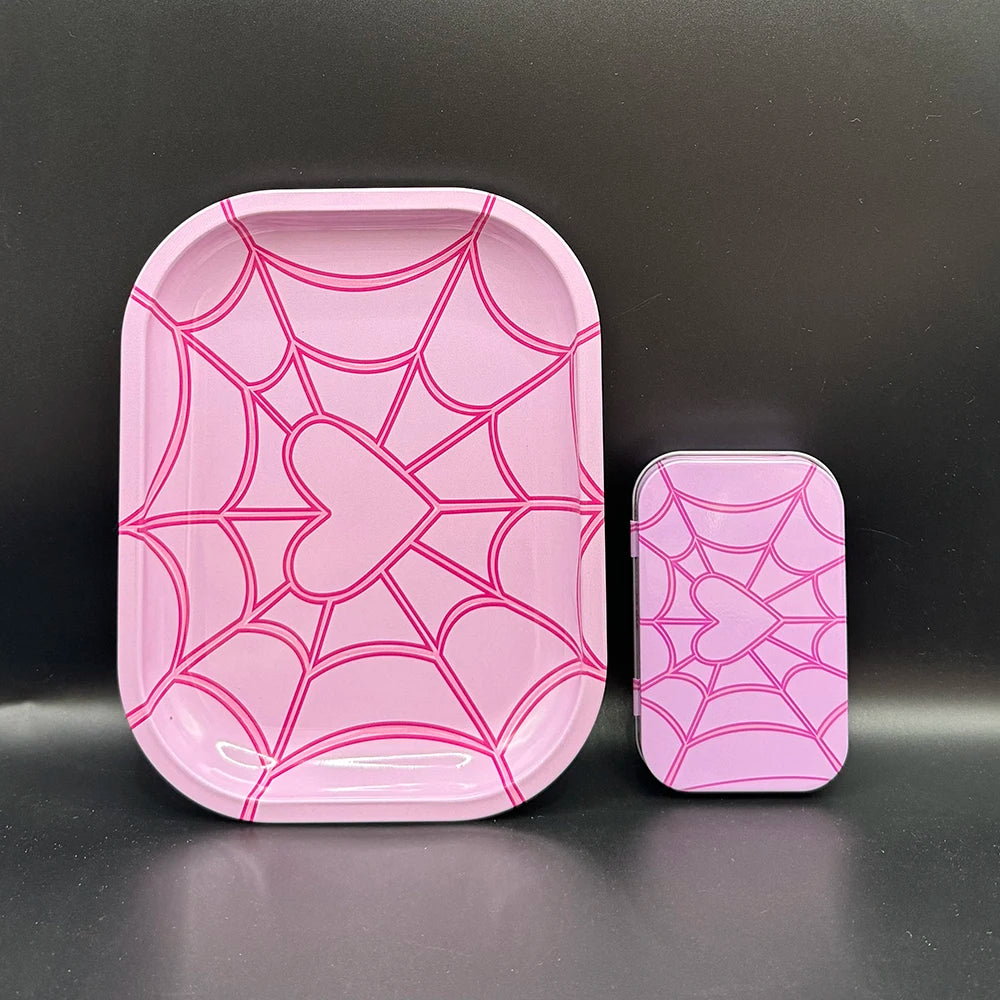 Plateau Roulant 18x14 cm En Fer Blanc Pour Tabac 2 Pièces