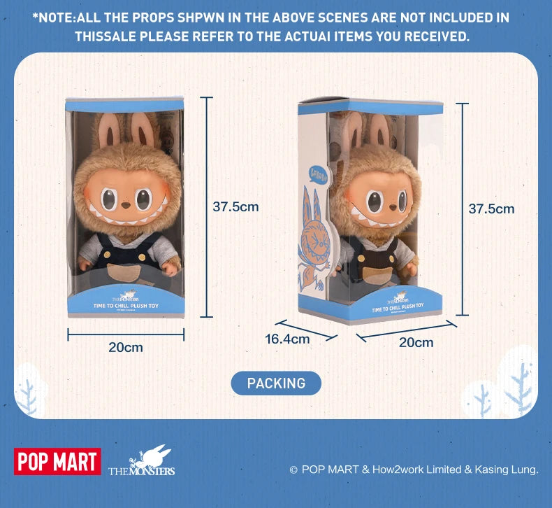 POP MART Labubu Time To Chill Poupée Vinyle Peluche Beige