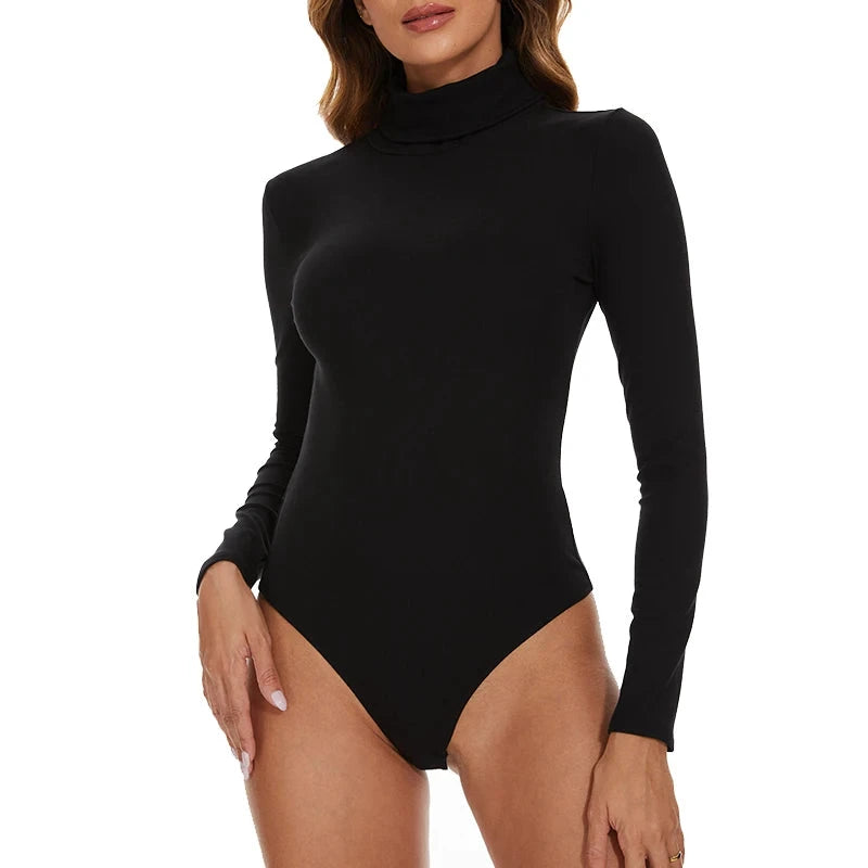 Les Secrets de Léa – Bodysuit thermique col roulé en viscose et spandex – Whitney