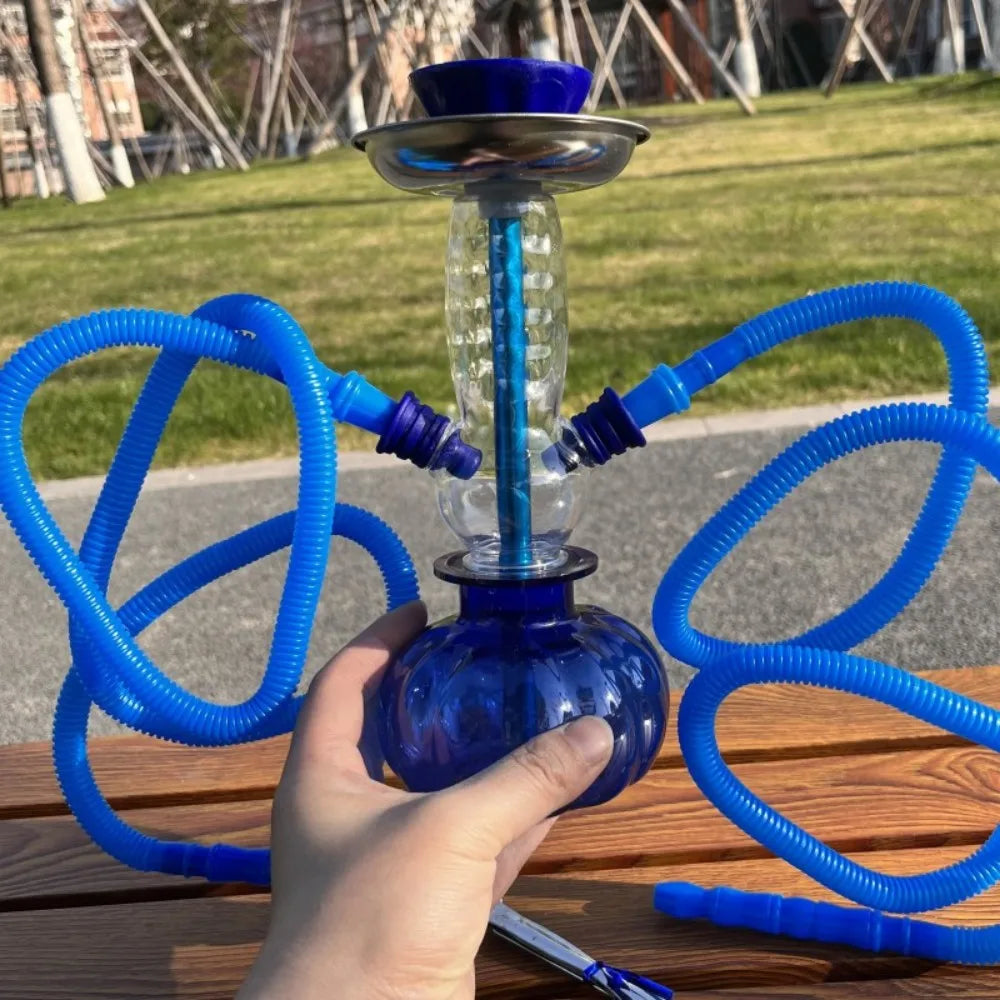 Chicha Ensemble Ovale Guillé Acrylique Double Tuyau Silicone Huge Mai