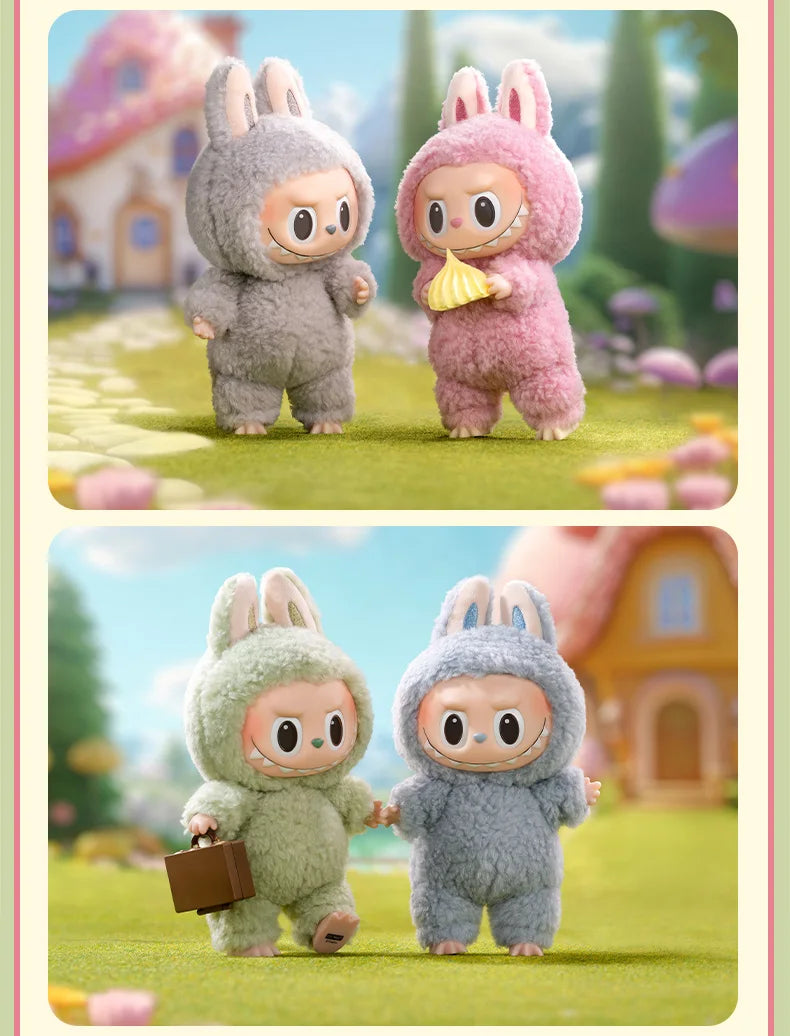 POP MART The Monsters Labubu Macaron Brown Vinyl Figure