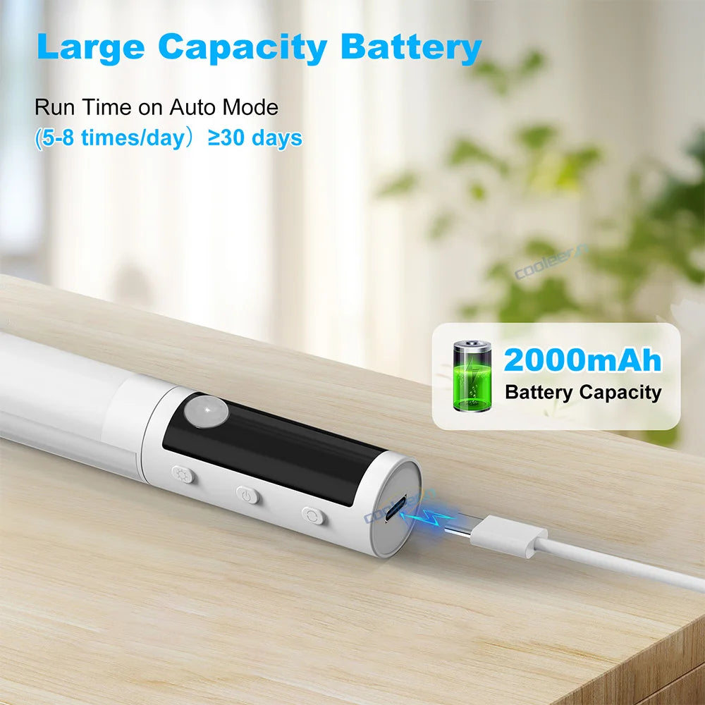 Lampe LED Détecteur de Mouvement Sous Armoires Écran Numérique Réglable