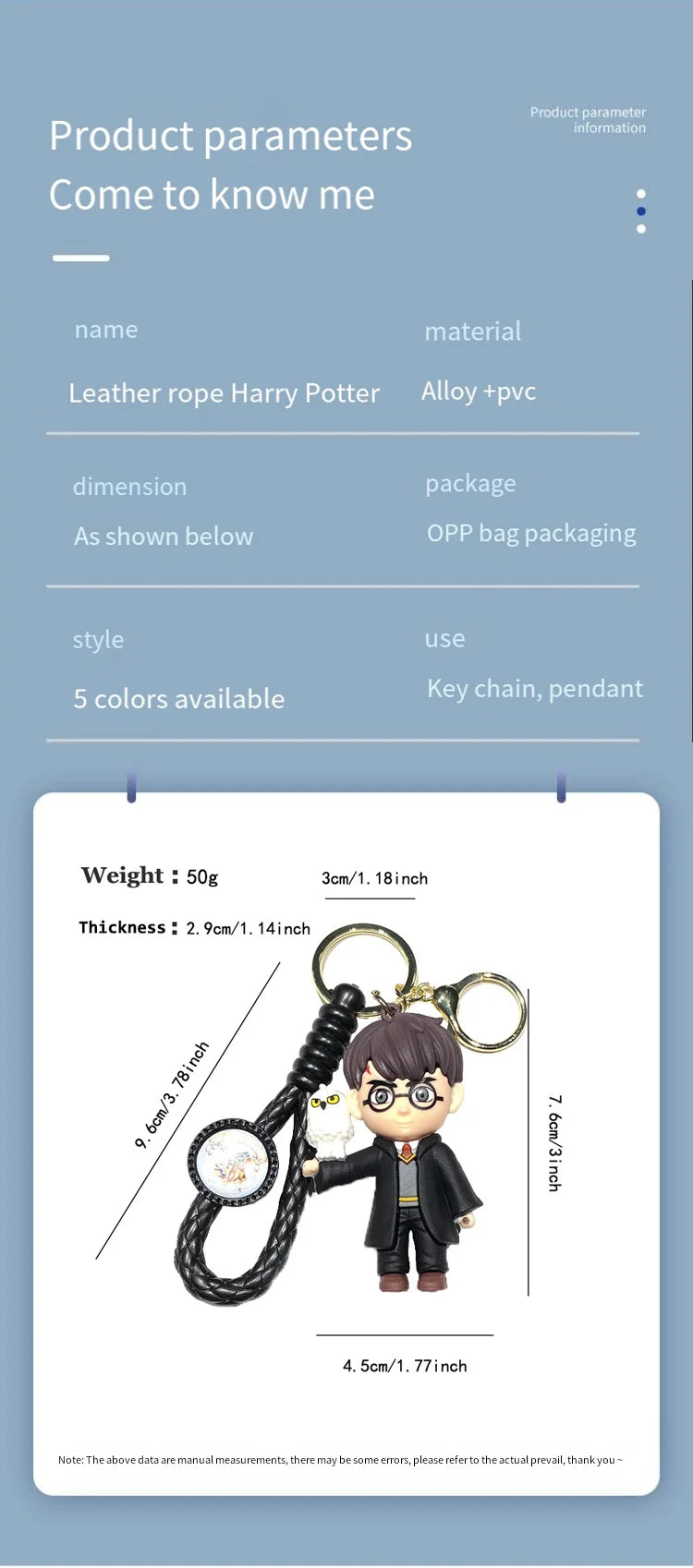 Harry Poudlard porte-clés personnage de dessin animé mignon voiture suspendu ornement sac à dos charme cadeau pour les fans enfants sac à main clés sac décoration by LSDLBoutique.ch