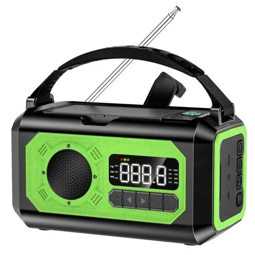 Radio De Secours Solaire 12000mAh AM FM NOAA Avec Lampe Recharge USB Pour Randonnée Camping Et Urgence by LSDLBoutique