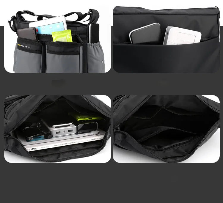 Miflame Sac À Bandoulière Oxford Multicouche Nylon